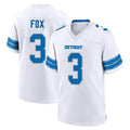 D.Lions #3 Jack Fox Player White Alternate Home Game Jdoa Stitched Jerseys