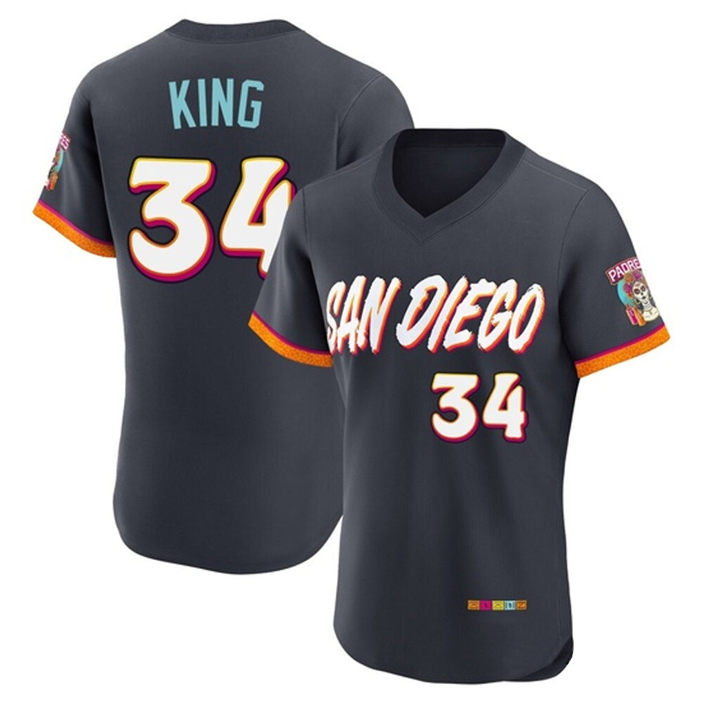 S.Diego Padres #34 Michael King Player Obsidian 2026 City Connect Home Limited Elite T-shirt Jdoa Stitched Jerseys