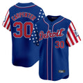 D.Tigers #30 Kerry Carpenter Player Royal Independence Day Vapor Premier Limited Jdoa Stitched Jerseys