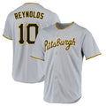 P.Pirates #10 Bryan Reynolds Player Gray Road Home Game Jdoa Stitched Jerseys