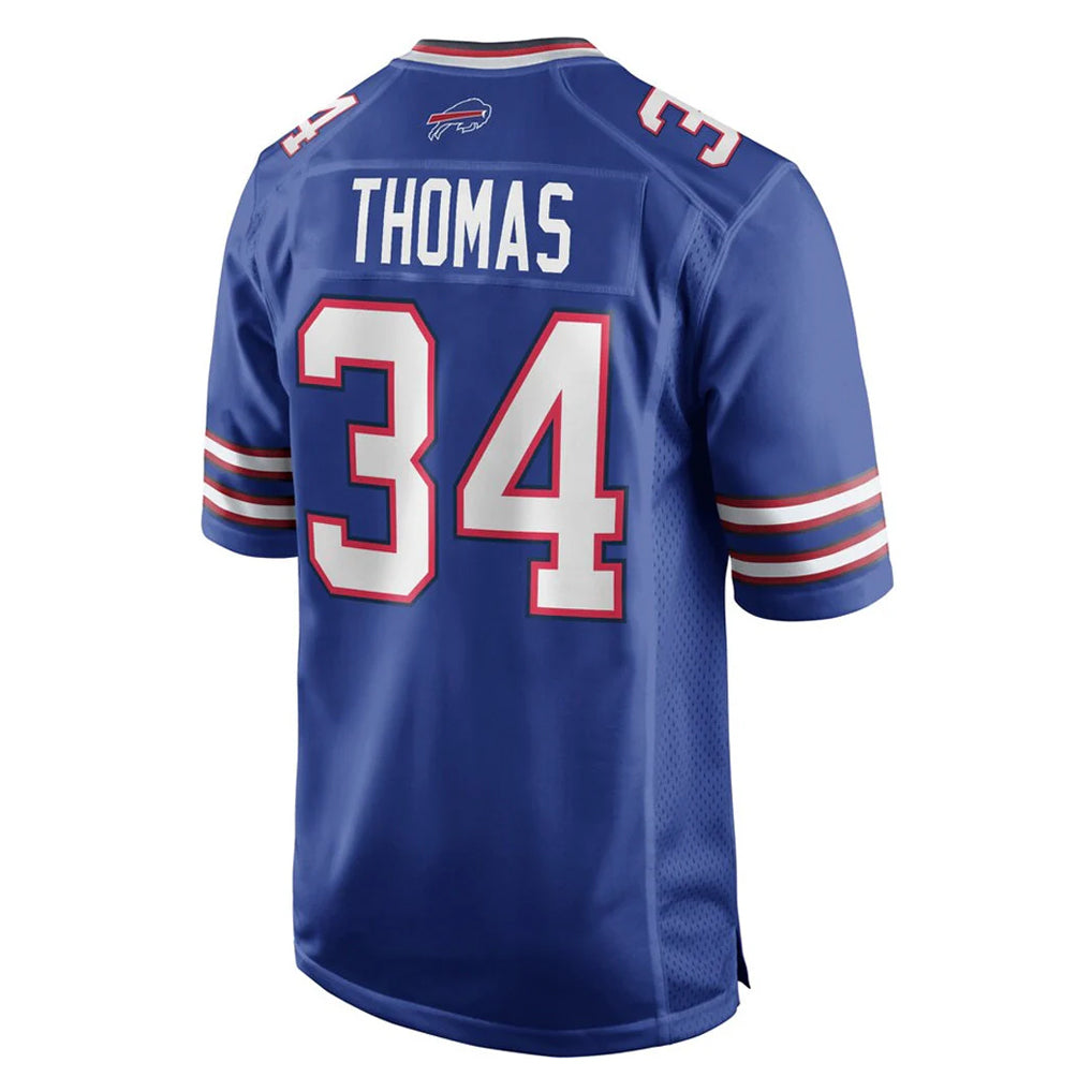 B.Bills #34 Thurman Thomas Player Royal Home Game Jdoa Stitched Jerseys
