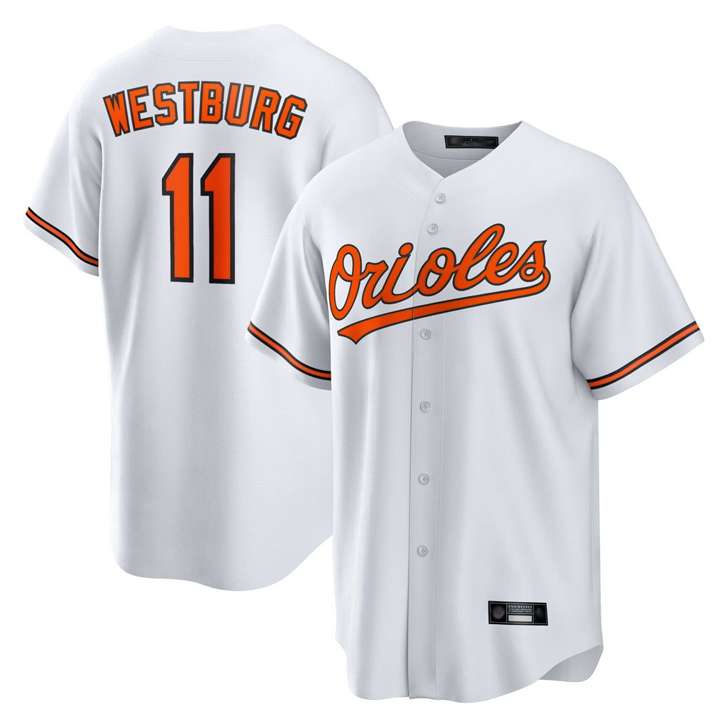B.Orioles #11 Jordan Westburg Player White Home Game Jdoa Stitched Jerseys