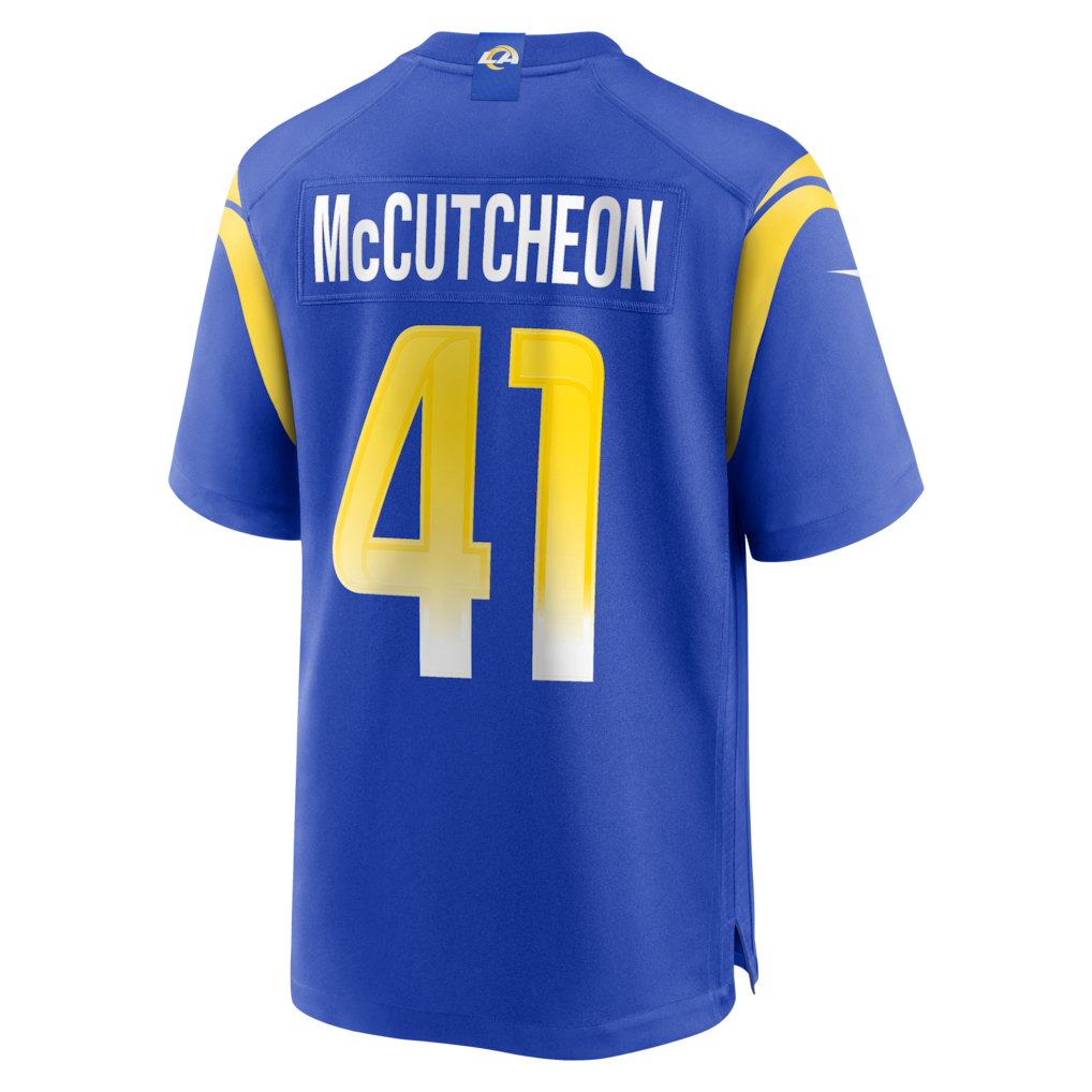 Jdoa LA.Rams #41 Cameron McCutcheon Royal Game Jersey
