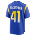 Jdoa LA.Rams #41 Cameron McCutcheon Royal Game Jersey