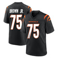 C.Bengals #75 Orlando Brown Jr. Player Black Home Game Jdoa Stitched Jerseys