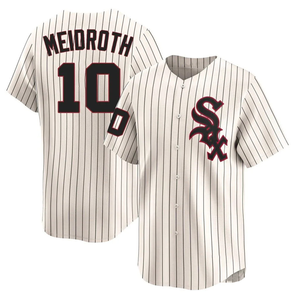 C.White Sox #10 Chase Meidroth Player Cream Cooperstown Collection Limited Home Jdoa Stitched Jerseys