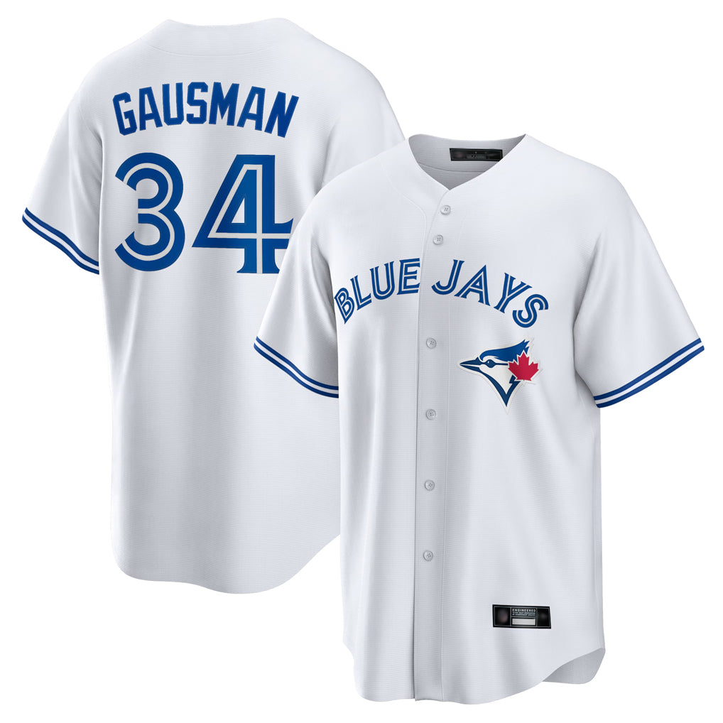 T.Blue Jays #34 Kevin Gausman Player White Home Game Jdoa Stitched Jerseys