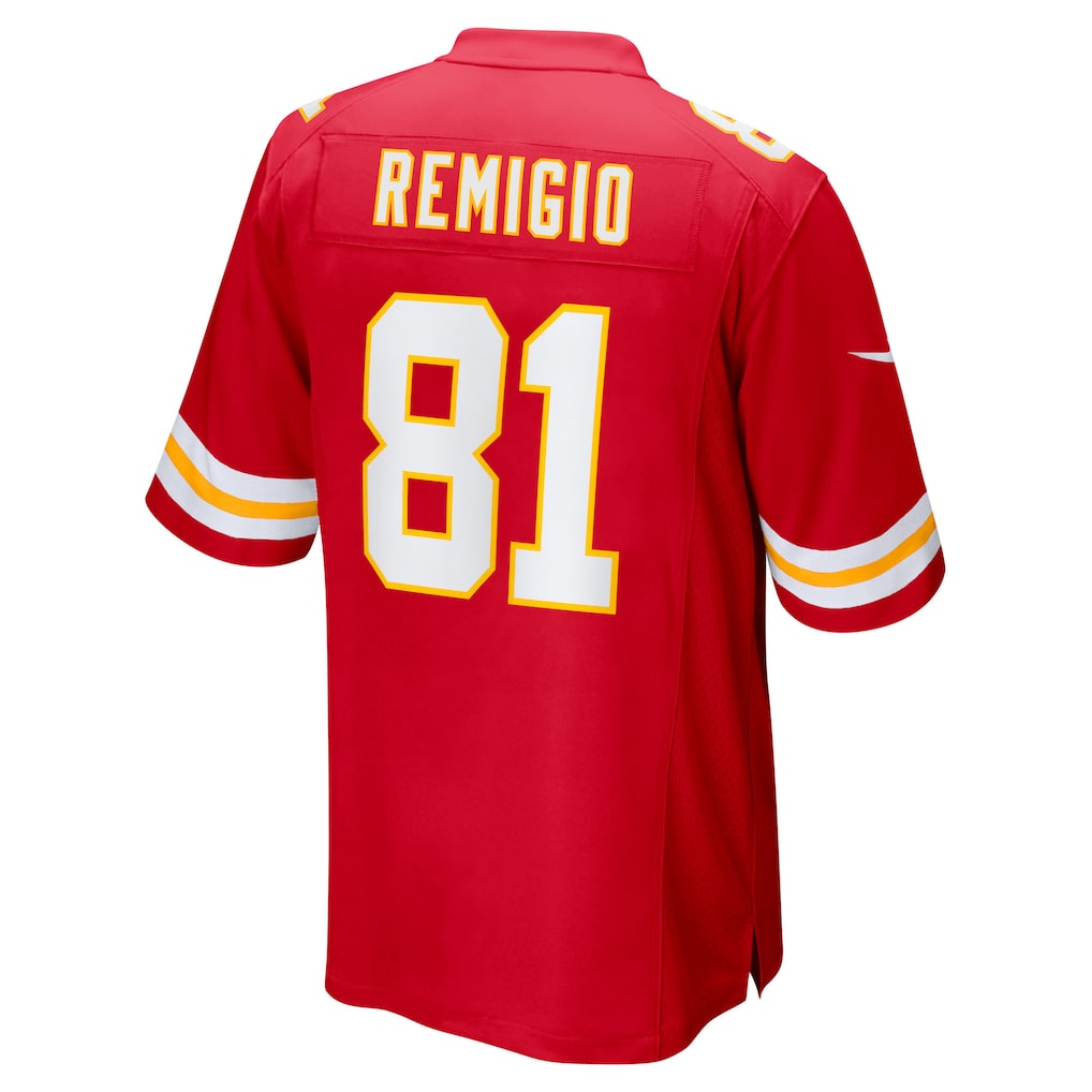 Jdoa KC.Chiefs #81 Nikko Remigio Red Team Game Jersey