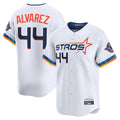 H.Astros #44 Yordan Alvarez Player White City Connect Limited Home Jdoa Stitched Jerseys
