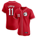 C.Reds #11 Barry Larkin Player Red Limited Elite Home Game Jdoa Stitched Jerseys