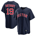 B.Red Sox #19 Roman Anthony Player Navy Home Game Jdoa Stitched Jerseys