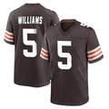 C.Browns #5 Quincy Williams Player Brown Home Game Jdoa Stitched Jerseys