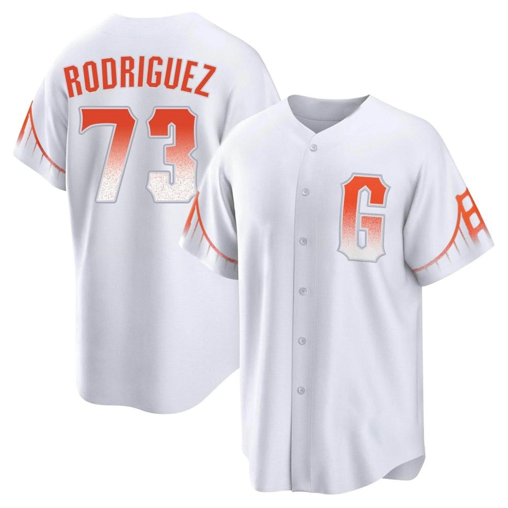 SF.Giants #73 Randy Rodriguez Player White City Connect Home Game Jdoa Stitched Jerseys