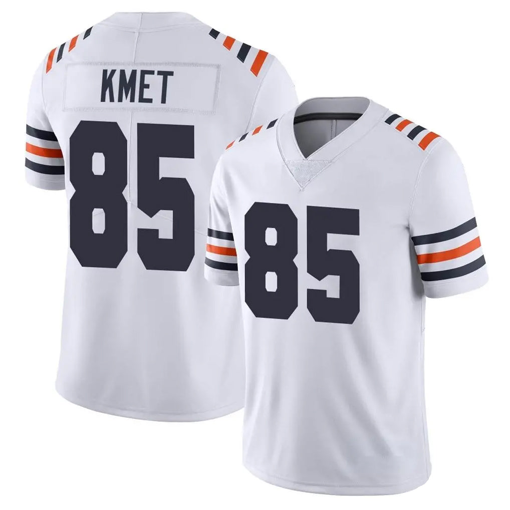 C.Bears #85 Cole Kmet Player White Classic Vapor Limited Home Game Jdoa Stitched Jerseys