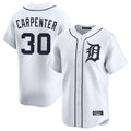 D.Tigers #30 Kerry Carpenter Player White Home Limited Jdoa Stitched Jerseys