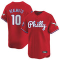 P.Phillies #10 J.T. Realmuto Player Red Phillies & Eagles Vapor Premier Limited Jdoa Stitched Jerseys
