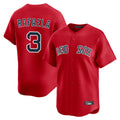 B.Red Sox #3 Ceddanne Rafaela Player Red Limited Home Game Jdoa Stitched Jerseys