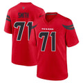 H.Texans #71 Braden Smith Player Red Alternate Home Game Jdoa Stitched Jerseys