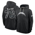 LA.Chargers #70 Rashawn Slater Player 2026 Black Logo Pullover Hoodies Limited Game Stitched Jerseys