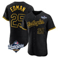 LA.Dodgers #25 Tommy Edman Player Black World Series Snake Skin City Limited Elite Home Jdoa Stitched Jerseys