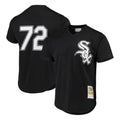 C.White Sox #72 Carlton Fisk Player Black Mitchell & Ness Cooperstown Collection Mesh Game Jdoa Stitched Jerseys