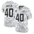 M.Dolphins #40 Willie Gay Jr. Player Arctic Camo Salute To Service Limited Game Jdoa Stitched Jerseys