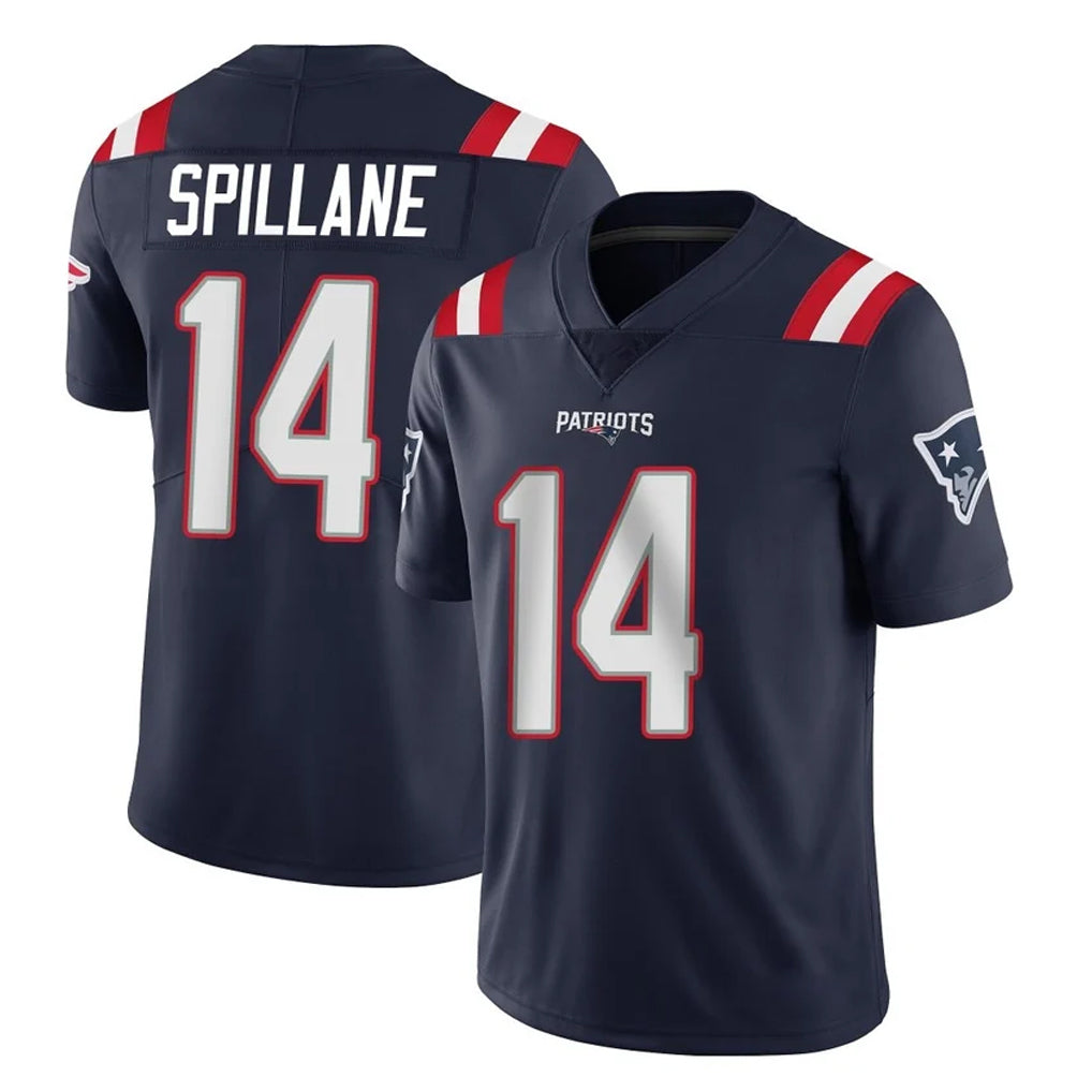 NE.Patriots #14 Robert Spillane Player Navy Vapor Untouchable Home Game Jdoa Stitched Jerseys