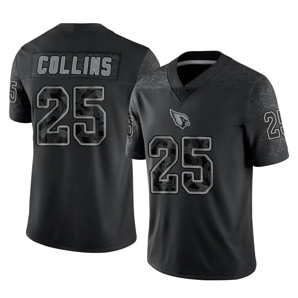 A.Cardinals #25 Zaven Collins Player Black RFLCTV Limited Home Game Jdoa Stitched Jerseys