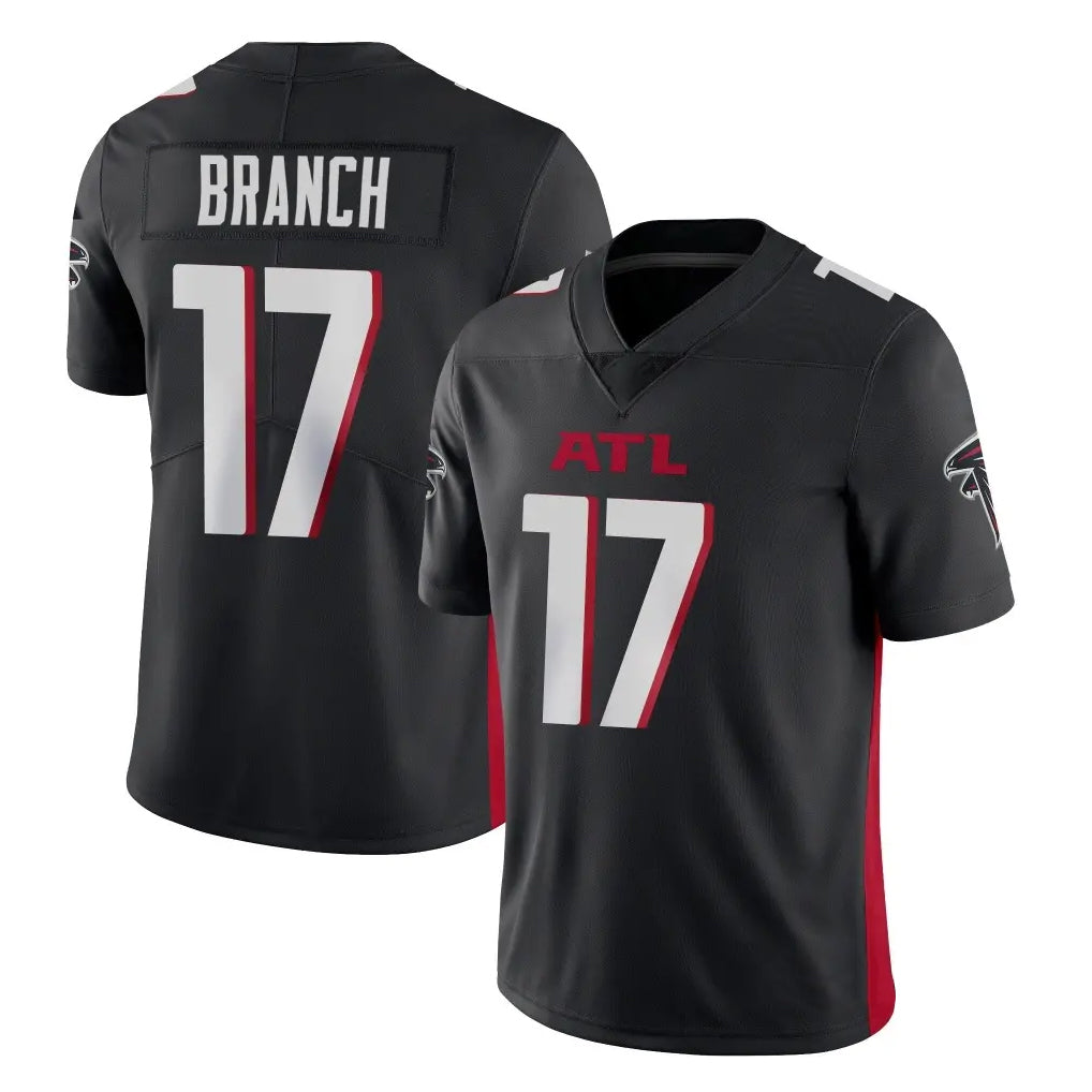 A.Falcons #17 Zachariah Branch Player Black Vapor Untouchable Limited Home Game Jdoa Stitched Jerseys