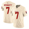 A.Cardinals #7 Jacoby Brissett Player Cream Rivalries Collection Vapor Limited Home Game Jdoa Stitched Jerseys