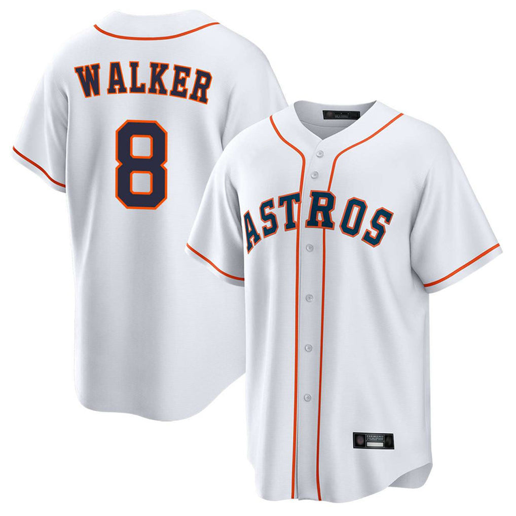 H.Astros #8 Christian Walker Player White Home Game Jdoa Stitched Jerseys