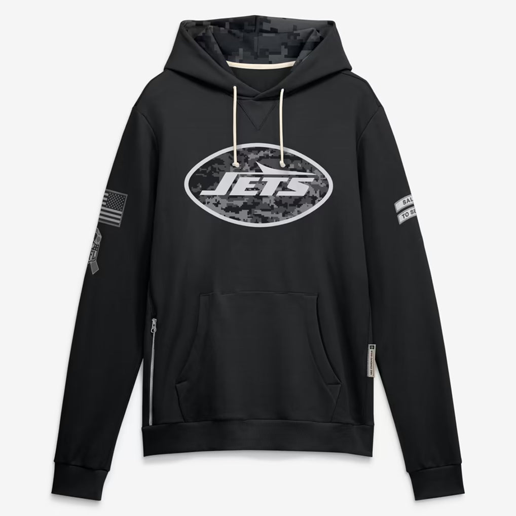 NY.Jets 2026 Black Logo Pullover Hoodies Limited Game Jdoa Stitched Jerseys