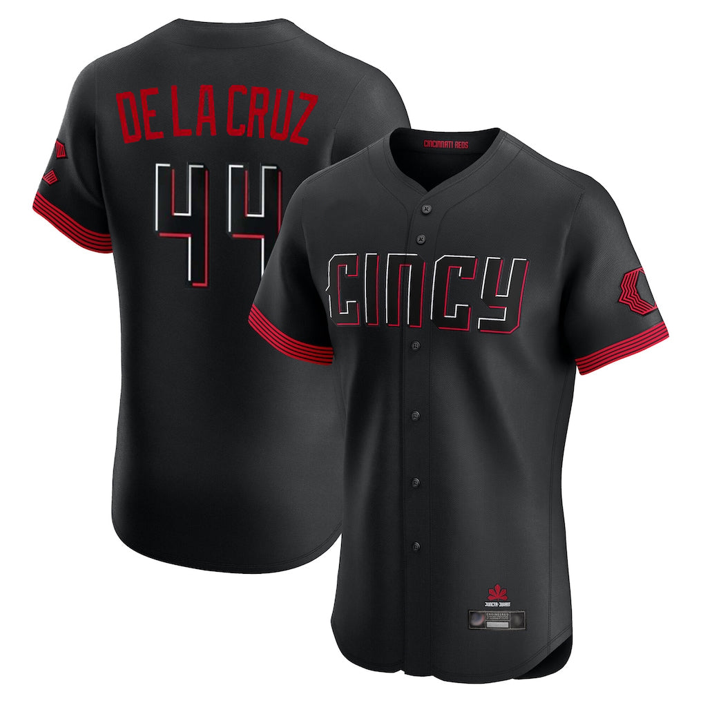 C.Reds #44 Elly De La Cruz Player Black City Connect Limited Elite Home Jdoa Stitched Jerseys