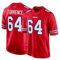 B.Bills #64 O'Cyrus Torrence Player Red Home Game Jdoa Stitched Jerseys
