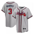 A.Braves #3 Dale Murphy Player Gray Home Game Jdoa Stitched Jerseys