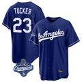 LA.Dodgers #23 Kyle Tucker Player Royal World Series Meet Game Jdoa Stitched Jerseys