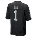 Jdoa LV.Raiders #1 Dad Black Game Jersey