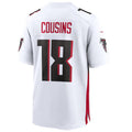 A.Falcons #18 Kirk Cousins Player White Home Game Jdoa Stitched Jerseys