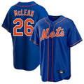 NY.Mets #26 Nolan McLean Player Royal Home Game Jdoa Stitched Jerseys