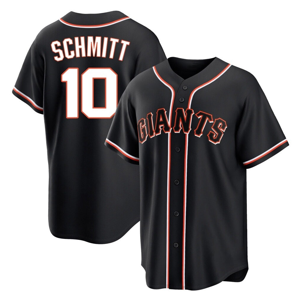 SF.Giants #10 Casey Schmitt Player Black Fashion Out Home Limited Jdoa Stitched Jerseys