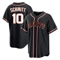 SF.Giants #10 Casey Schmitt Player Black Fashion Out Home Limited Jdoa Stitched Jerseys