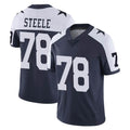 D.Cowboys #78 Terence Steele Player Navy-White Limited Alternate Vapor Untouchable Home Game Jdoa Stitched Jerseys