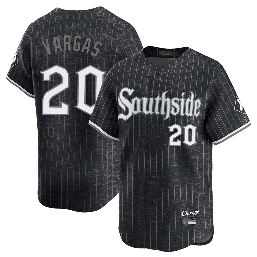 C.White Sox #20 Miguel Vargas Player Black City Connect Limited Home Jdoa Stitched Jerseys