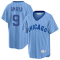 C.Cubs #9 Miguel Amaya Player Blue T-shirt Cooperstown Collection Limited Jdoa Stitched Jerseys