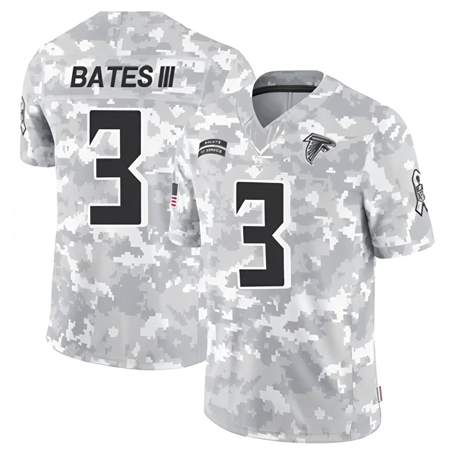 A.Falcons #3 Jessie Bates III Player Camo Salute to Service Limited Jdoa Stitched Jerseys
