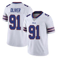 B.Bills #91 Ed Oliver Player White Vapor Untouchable Limited Jdoa Stitched Jerseys