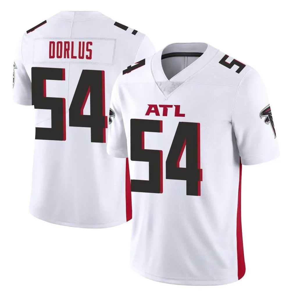A.Falcons #54 Brandon Dorlus Player White Vapor Untouchable Limited Home Game Jdoa Stitched Jerseys