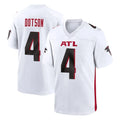 A.Falcons #4 Jahan Dotson Player White Home Game Jdoa Stitched Jerseys