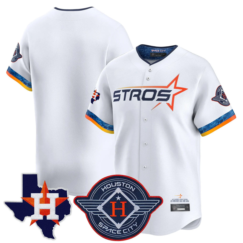 H.Astros ## Astros Blank Player White City Connect Texas Patch Vapor Premier Limited Home Jdoa Stitched Jerseys