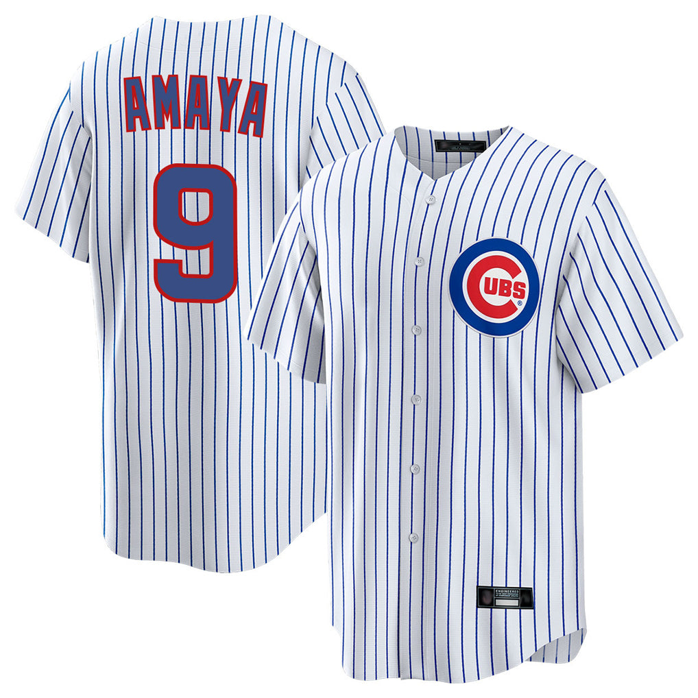 C.Cubs #9 Miguel Amaya Player White Game Home Jdoa Stitched Jerseys